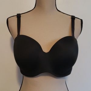 Cacique Multi Way Strapless Bra 38DD nwot Black